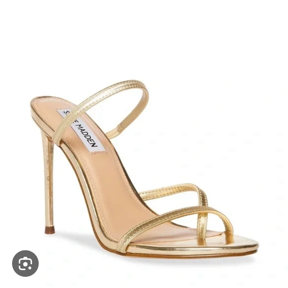 Steve Madden Gold Stilettos